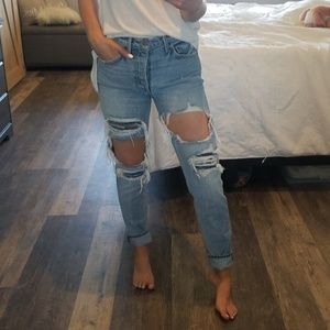 GRLFRND karoline size 26 distressed jeans